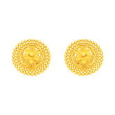 22k Yellow Gold Filigree Medium Earrings with gold weight of 6.5g